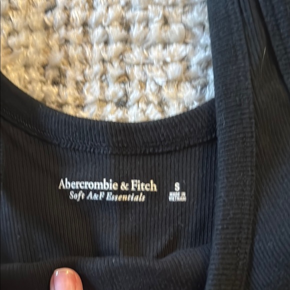 Abercrombie & Fitch Black Ribbed Tank Top - Picture 2 of 2